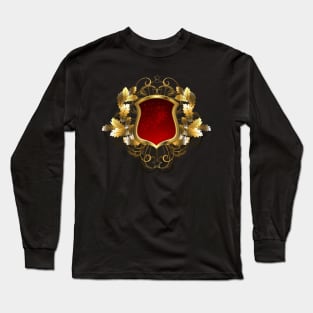 Red Shield with an Oak Branch Long Sleeve T-Shirt